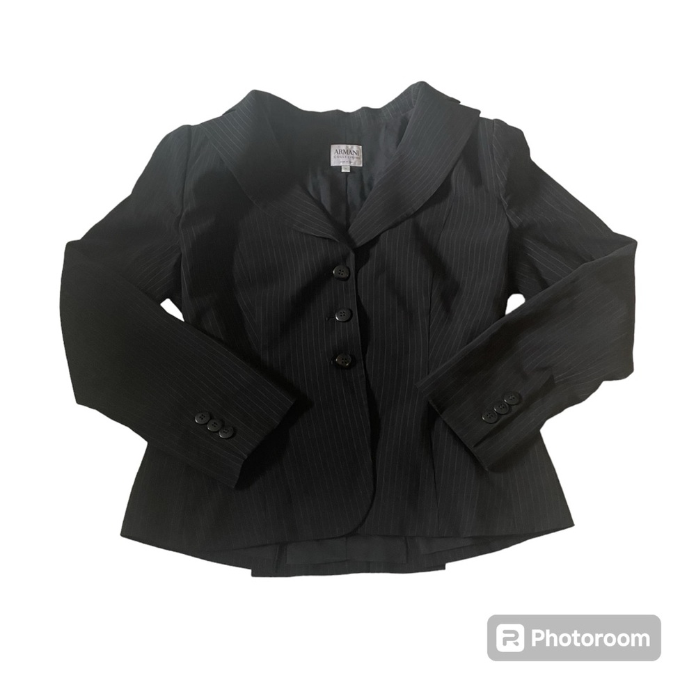 Armani Collezioni Antinea SRL Striped Jacket Blazer Size 14